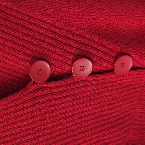 Coldwater Creek Red Sweater with Cap Sleeves - Picture 13 of 16